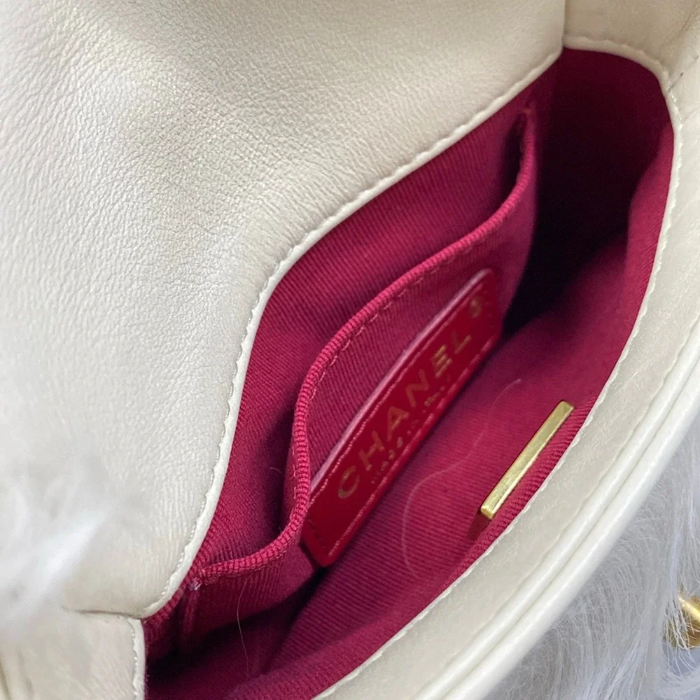 Chanel Shoulder Bag Lambskin Fur - Picture 10 of 16